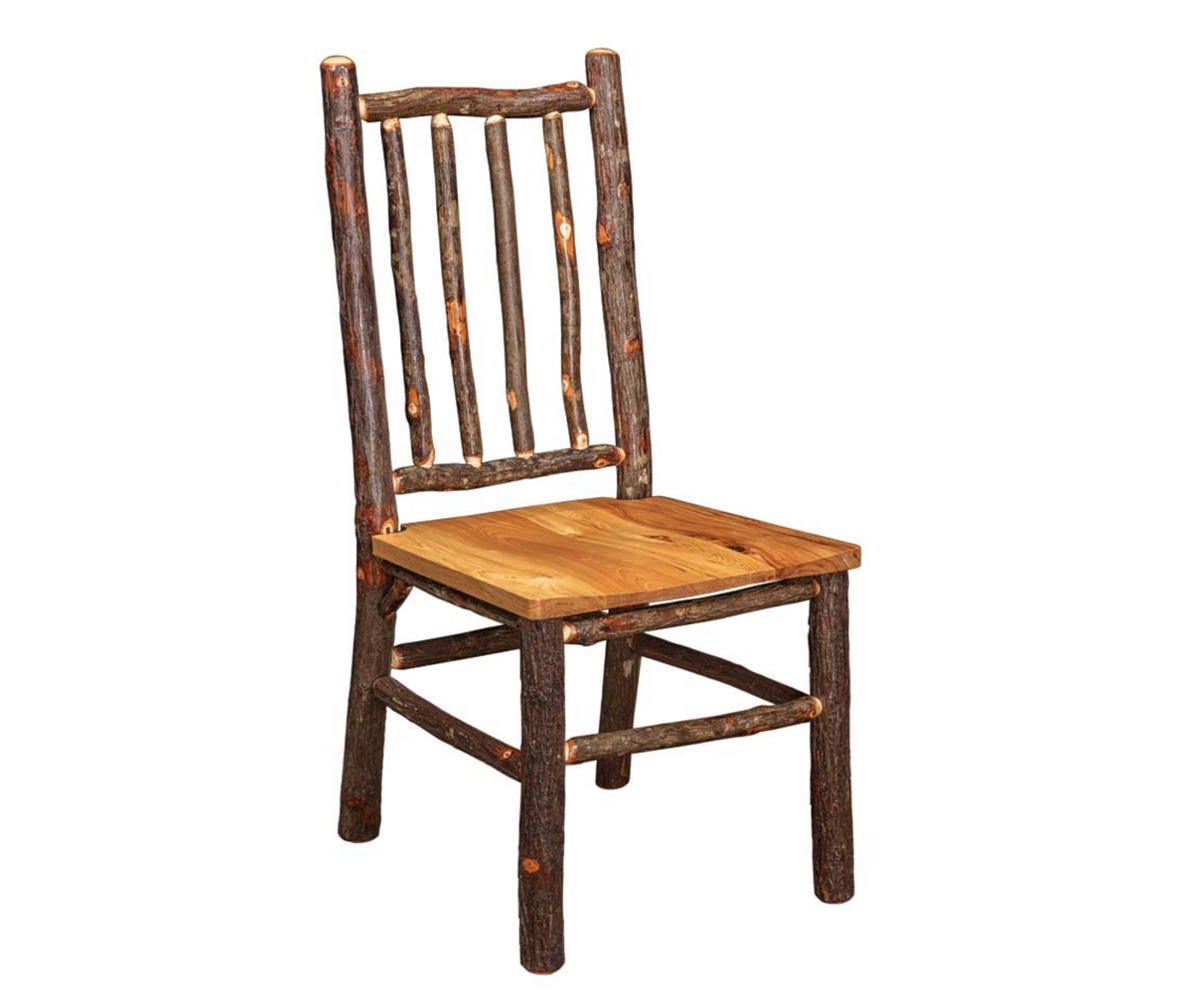 Hickory Stick Chair with Upholstered Seat