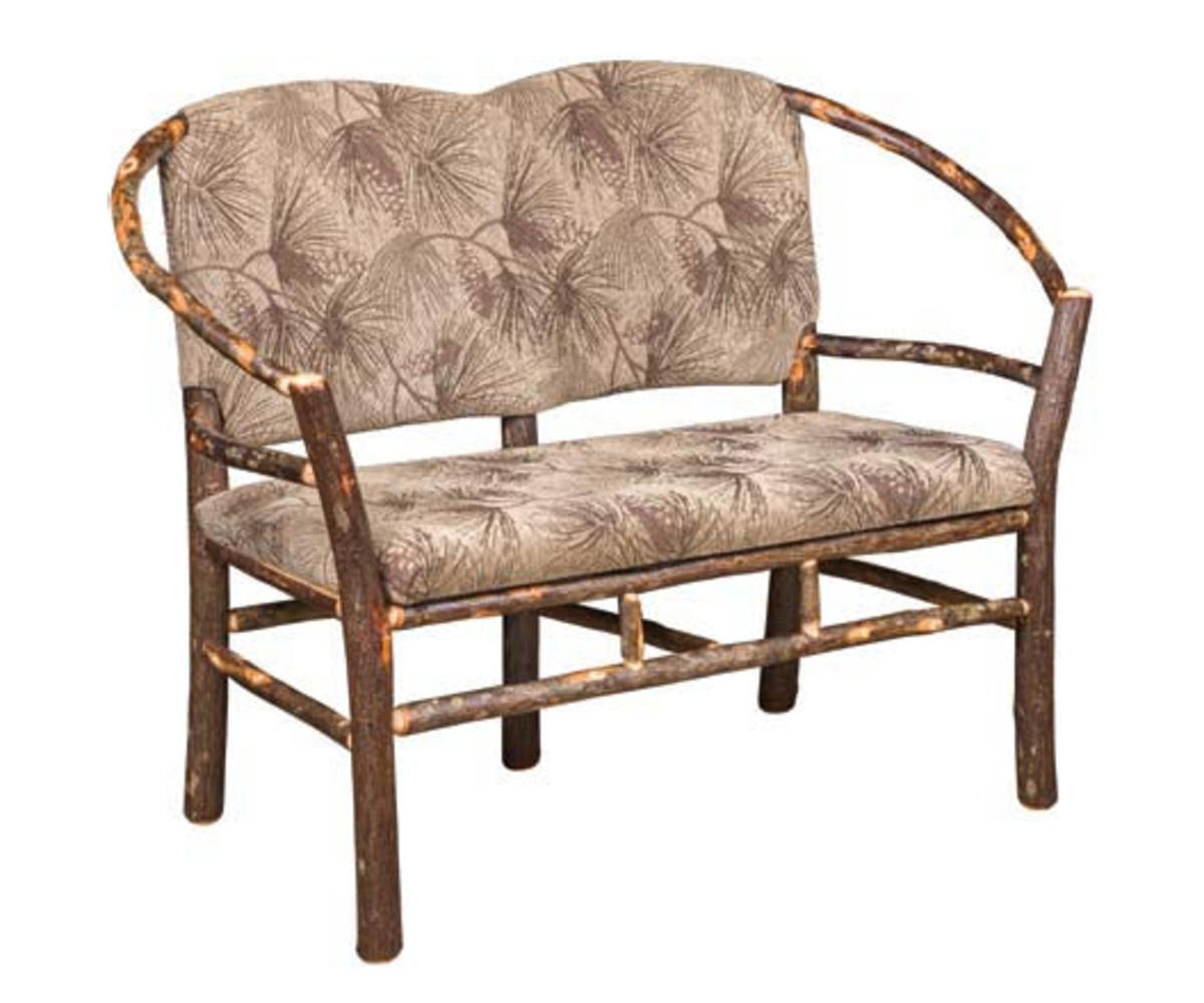 Double Hoop Settee with Fabric Seat & Back