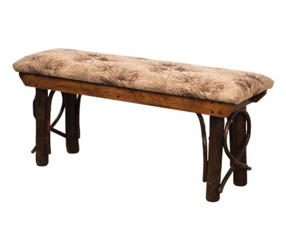 Bench with Solid Wood Seat