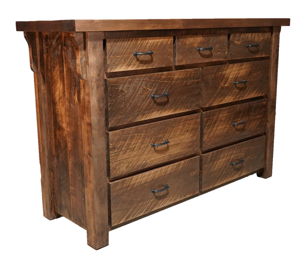 Highland 9-Drawer Dresser - 64 1/4"w x 21"d x 41 1/2"h
