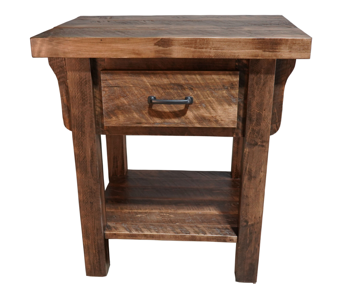 Highland 1-Drawer Nightstand w/Shelf - 26 1/2"w x 20"d x 28"h