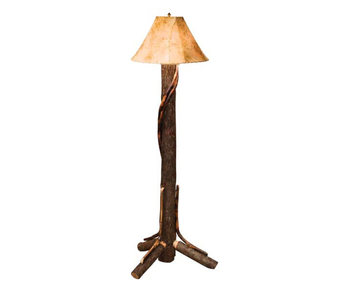 Floor Lamp with Lambskin Shade