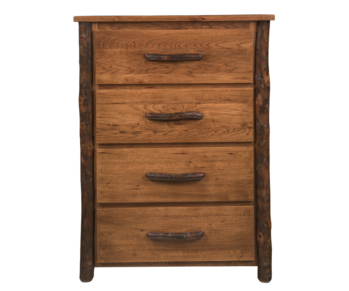 Hickory 4-Drawer Chest
