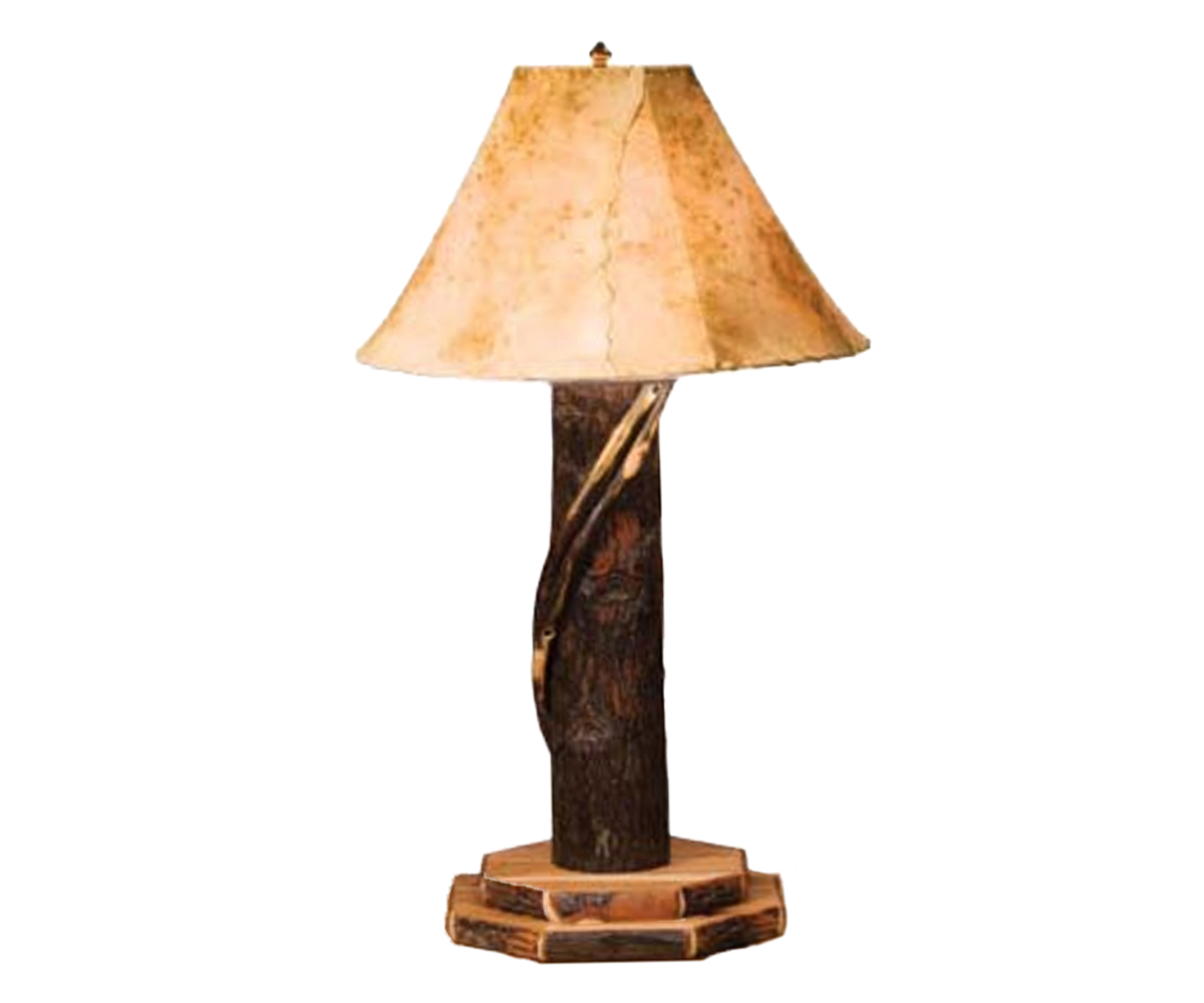Table Lamp with Lambskin Shade