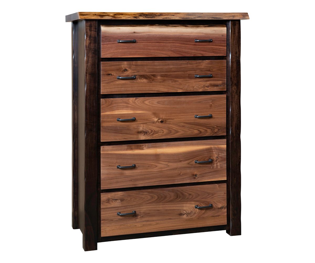 Crosslake Live Edge 5-Drawer Chest