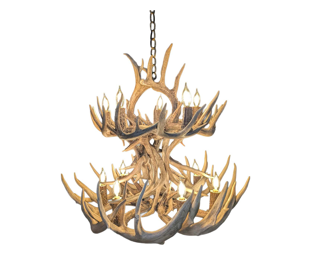 2-Tier Antler Chandelier