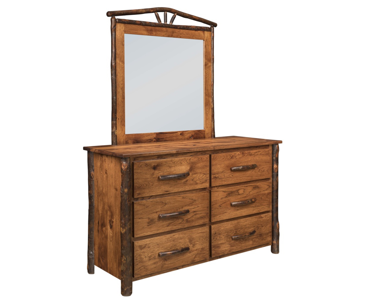 Hickory 6-Drawer Dresser
