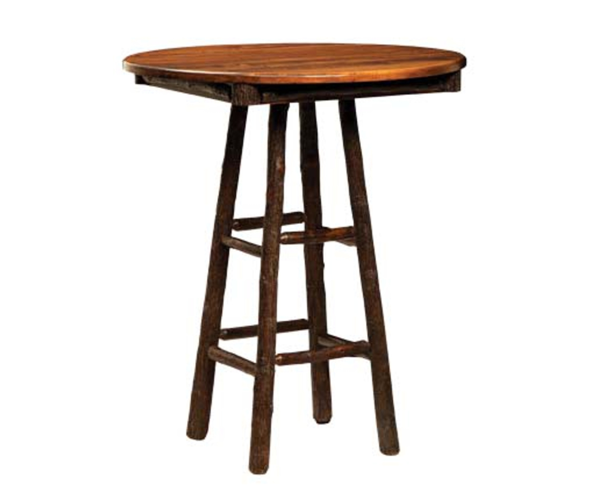 Round Pub Table with Windmill Base