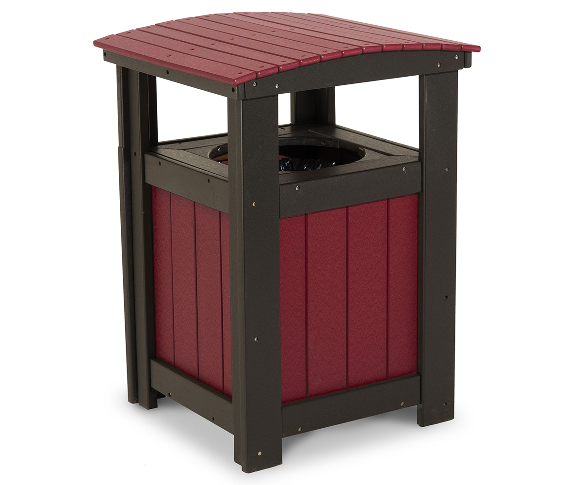 10 Gallon Garbage Canister w/ Roof