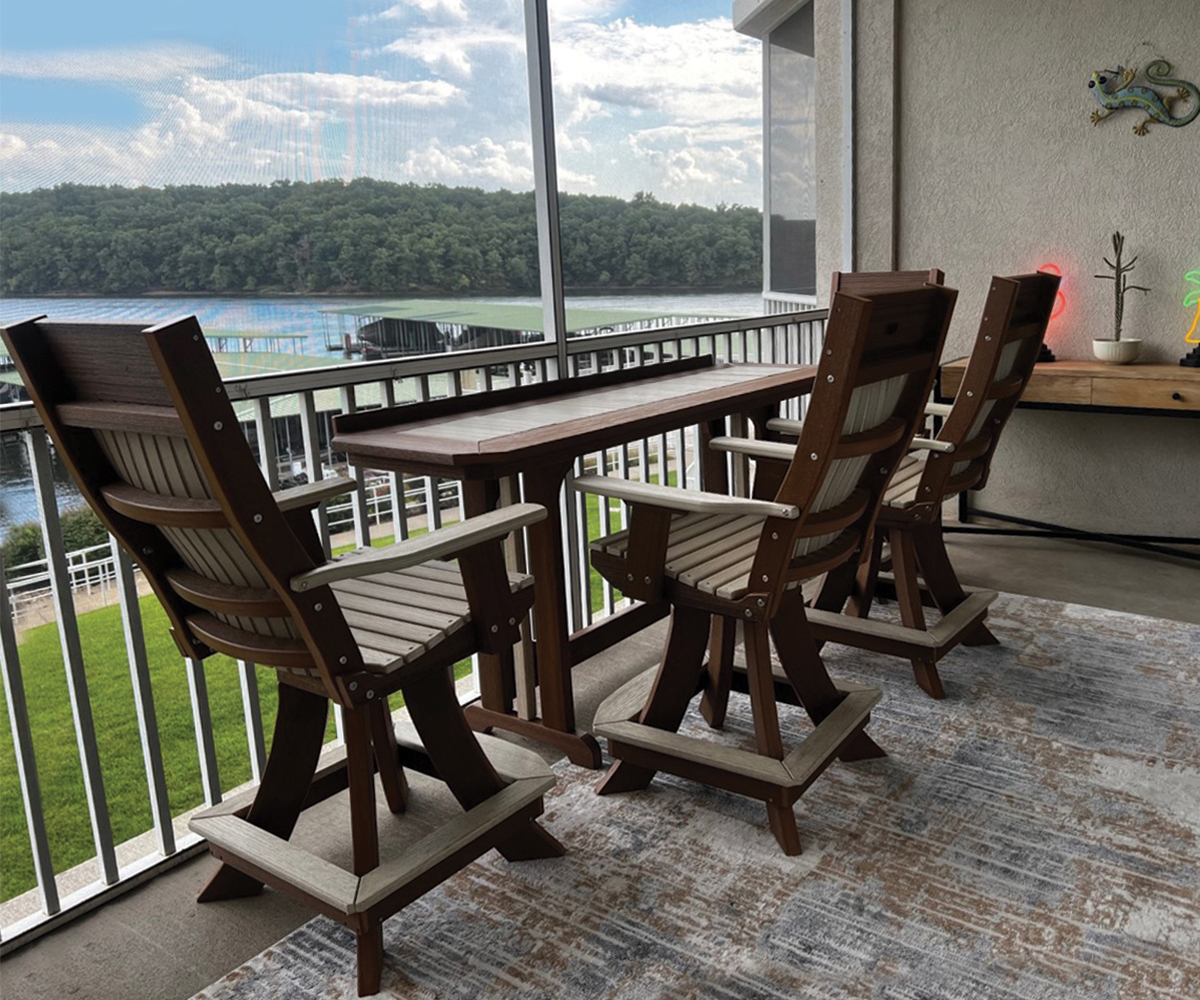 2 x 7 Cub Mission Set with4 Decade Swivel Chairs - Counter