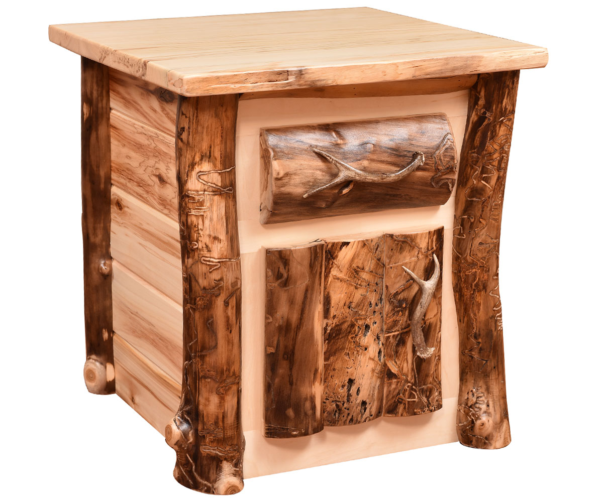 Rocky Mountain 1 Drawer 1 Door Nightstand — 24W x 22D x 27H