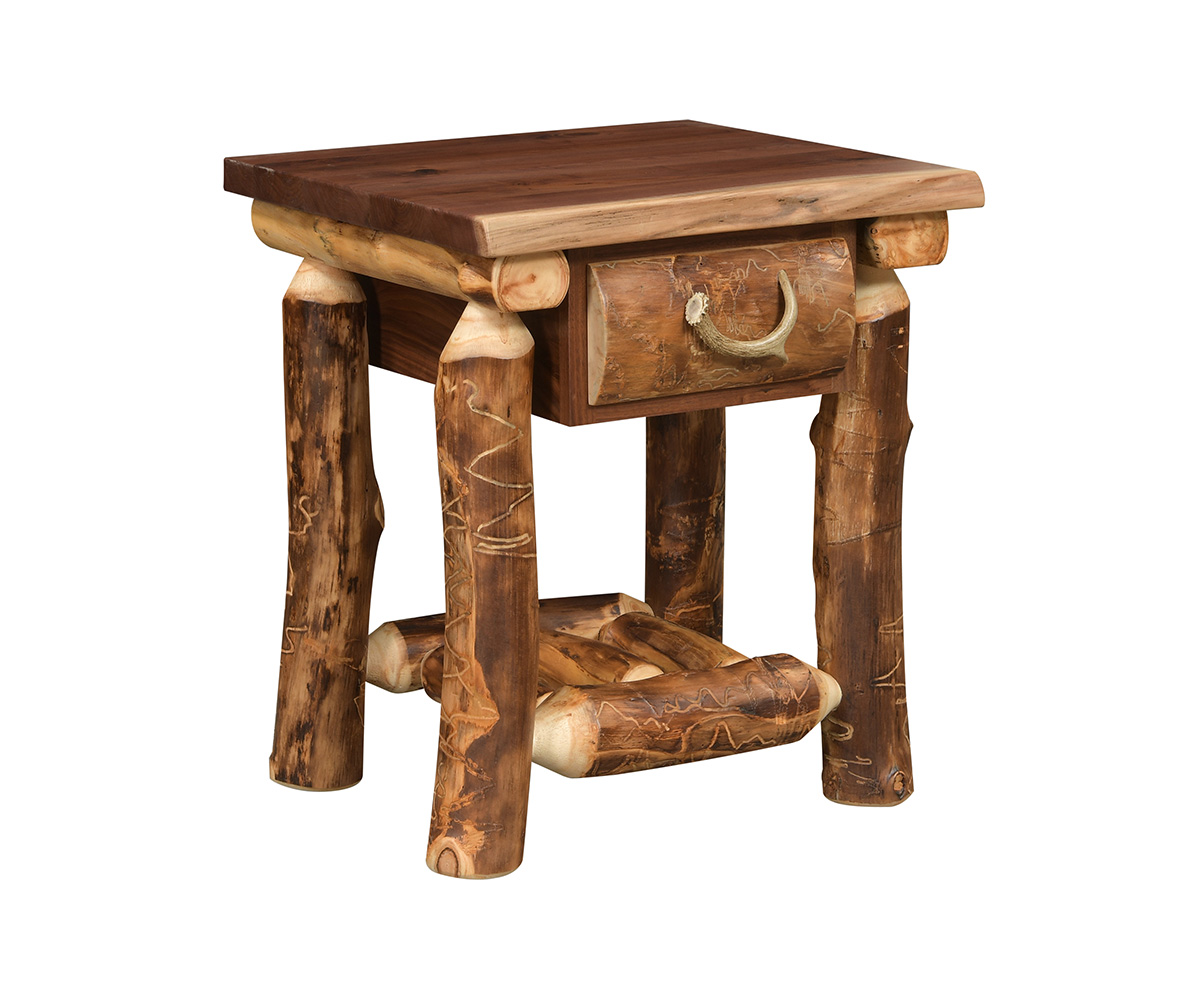Appalachian 1 Drawer Nightstand — 24W x 22D x 27H