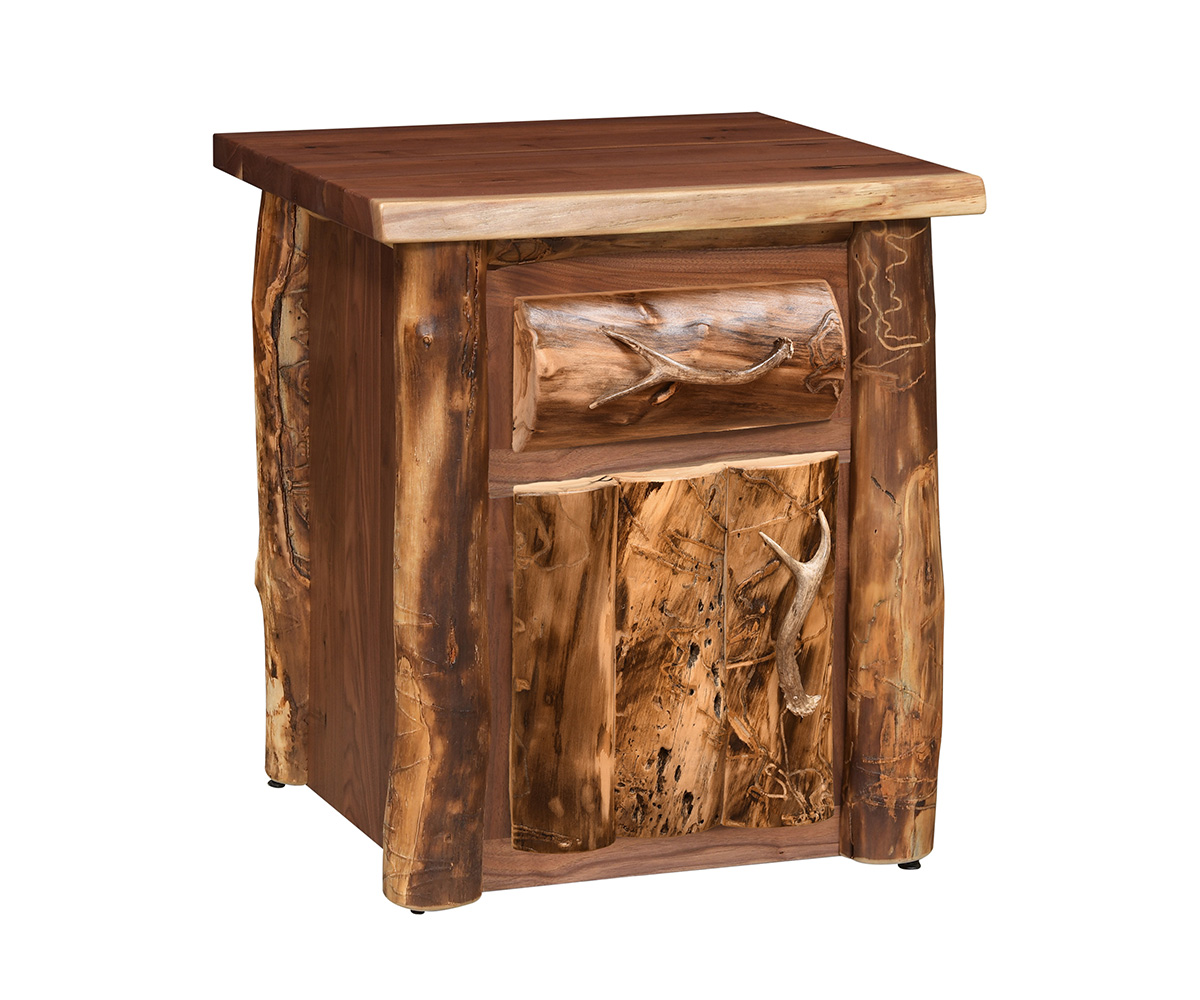 Appalachian 1 Drawer 1 Door Nightstand — 24W x 22D x 27H