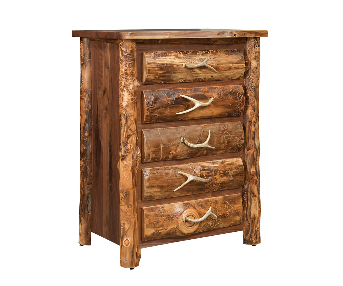 Appalachian 5 Drawer Chest — 36W x 23D x 48H