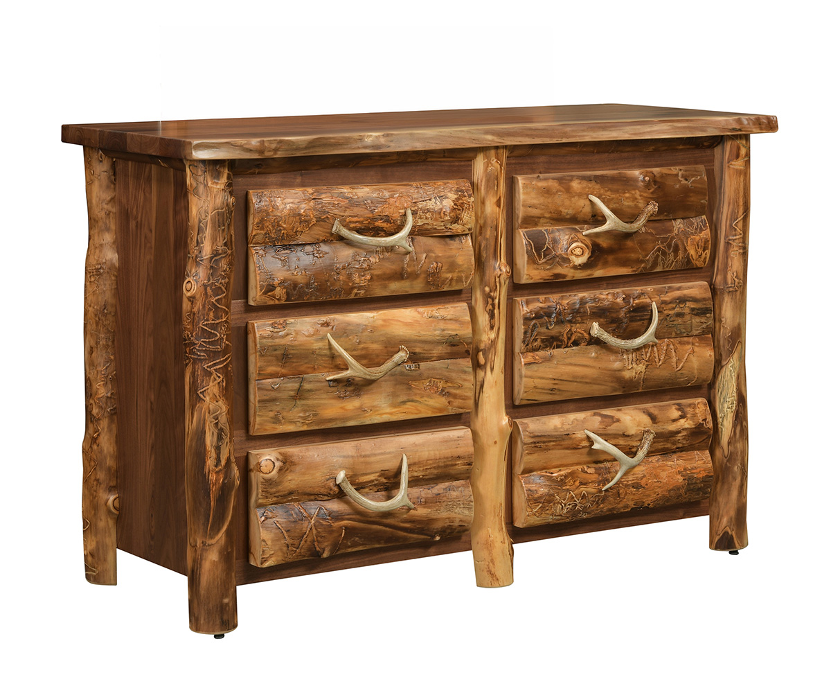 Appalachian 6 Drawer Dresser — 56W x 23D x 37H