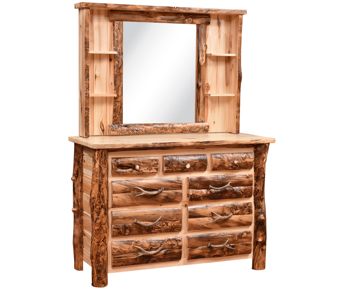 Rocky Mountain 3 over 6 Drawer Dresser — 53W x 23D x 38H