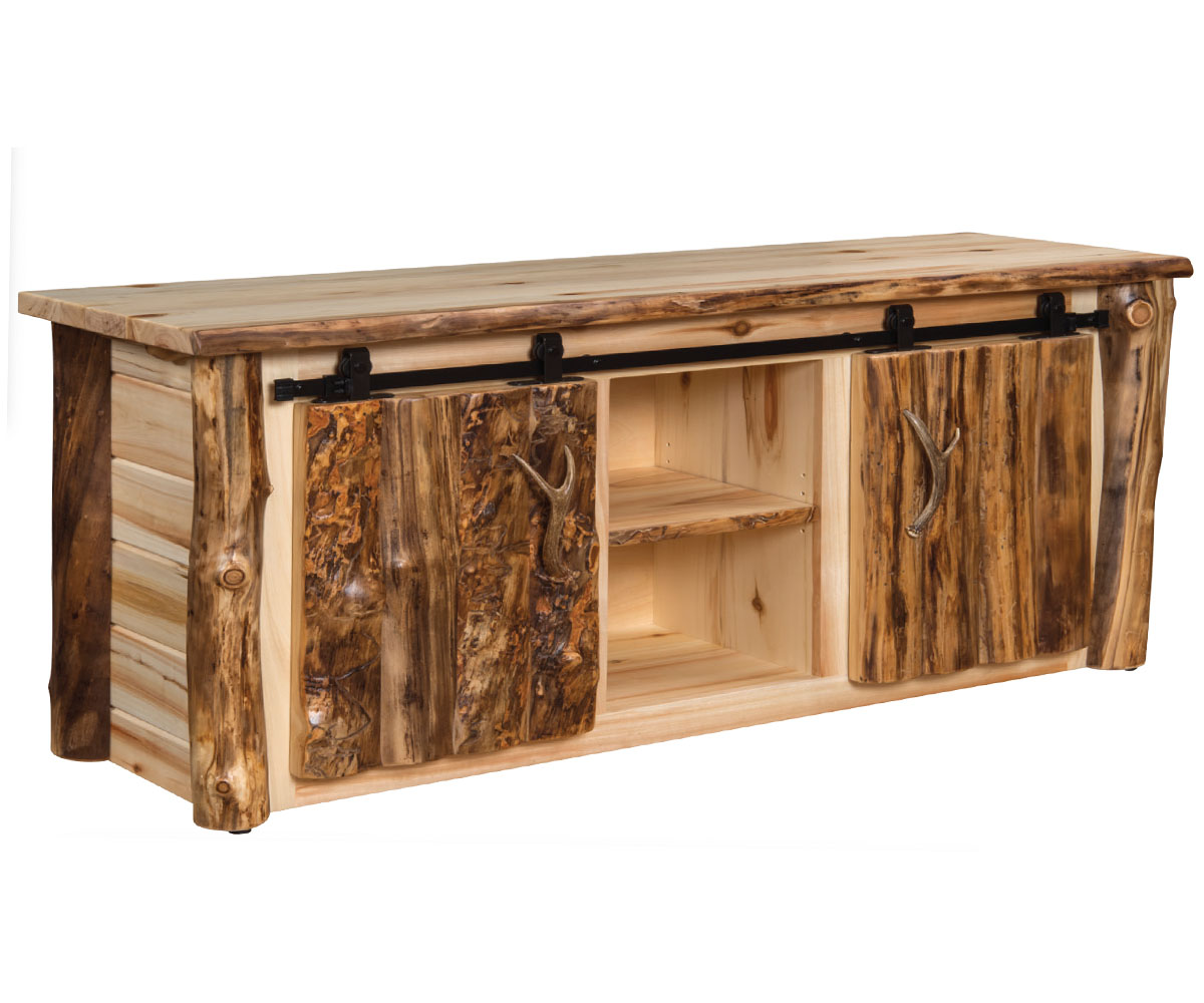 Grand Canyon 72" Entertainment Center with Barn Doors