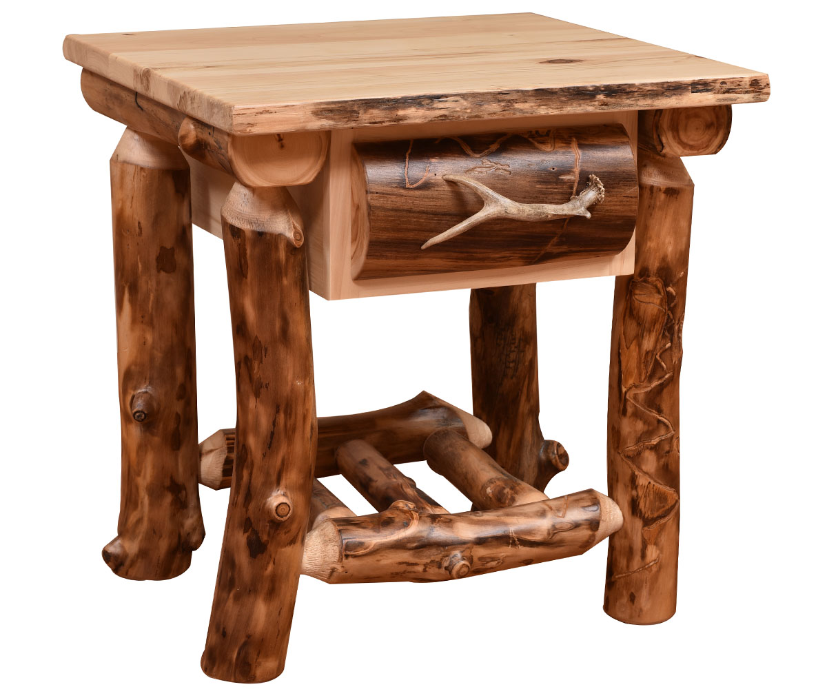 Rocky Mountain 1 Drawer Nightstand — 24W x 22D x 27H