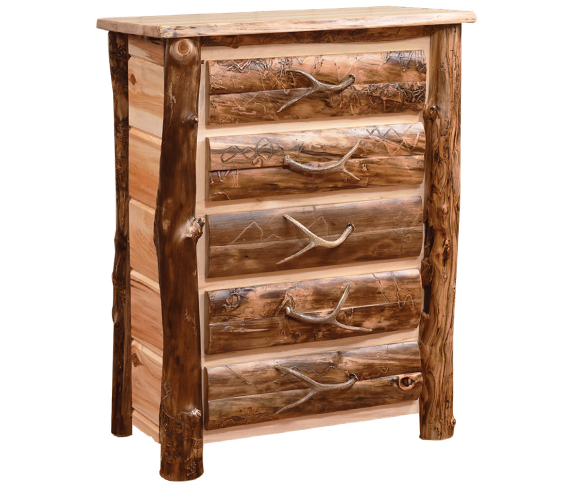 Rocky Mountain 5 Drawer Chest — 36W x 23D x 48H