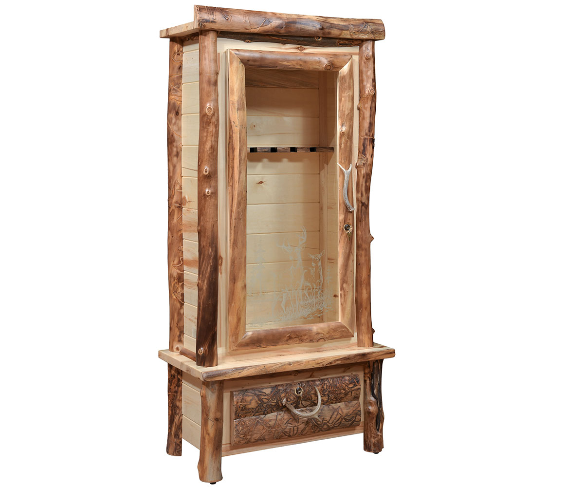 Blue Ridge 6 Gun Cabinet — 36W x 21D x 72H