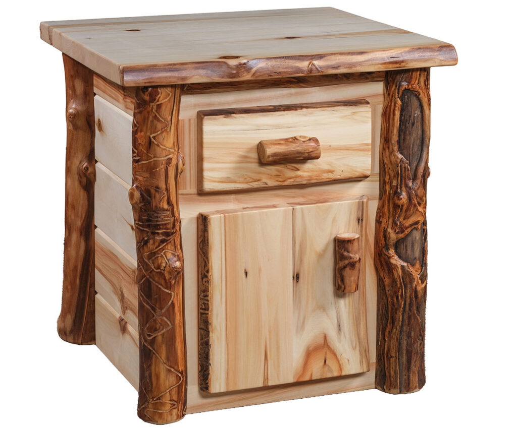Country Classic 1 Drawer 1 Door Nightstand — 24W x 22D x 27H