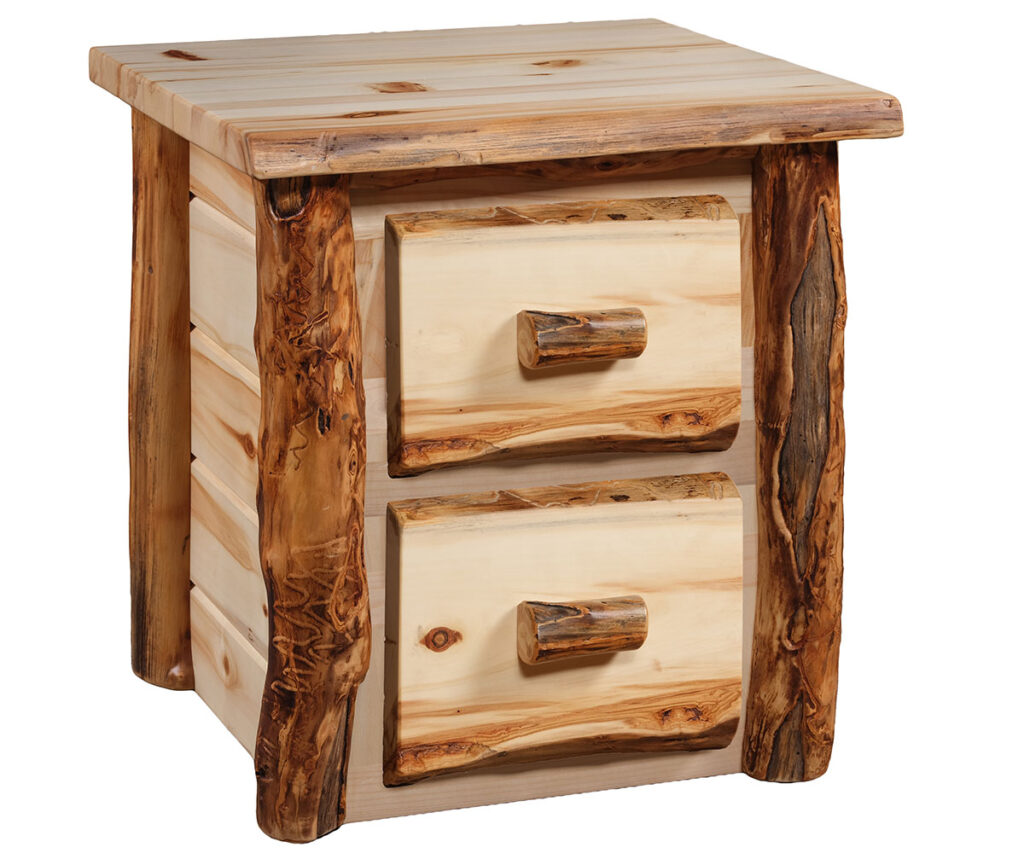 Country Classic 2 Drawer Nightstand — 24W x 22D x 27H