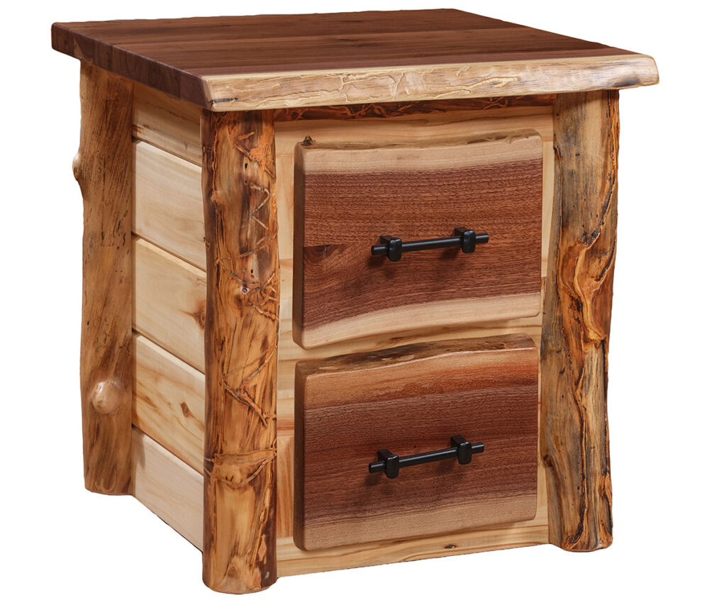 Grand Teton 2 Drawer Nightstand — 24W x 22D x 27H