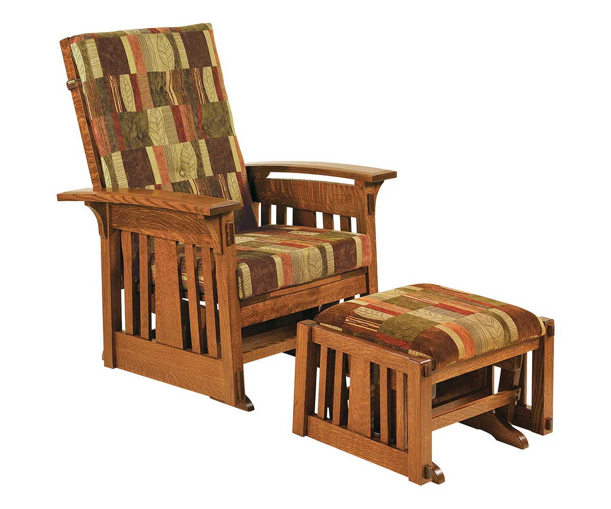 Bow Arm Slat Morris Chair