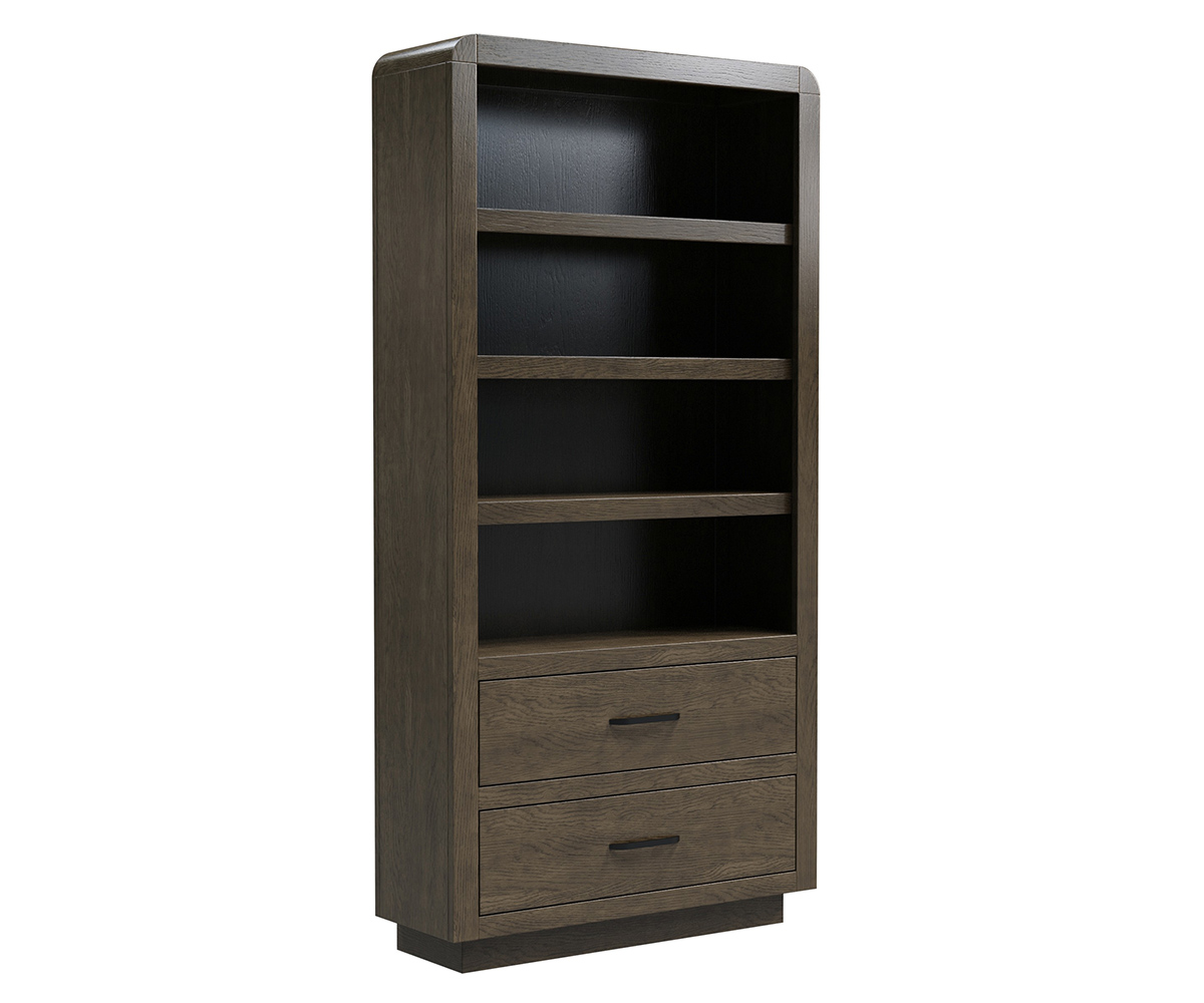 Durham Bookcase 2 Drawer - 3 Adj Shelves