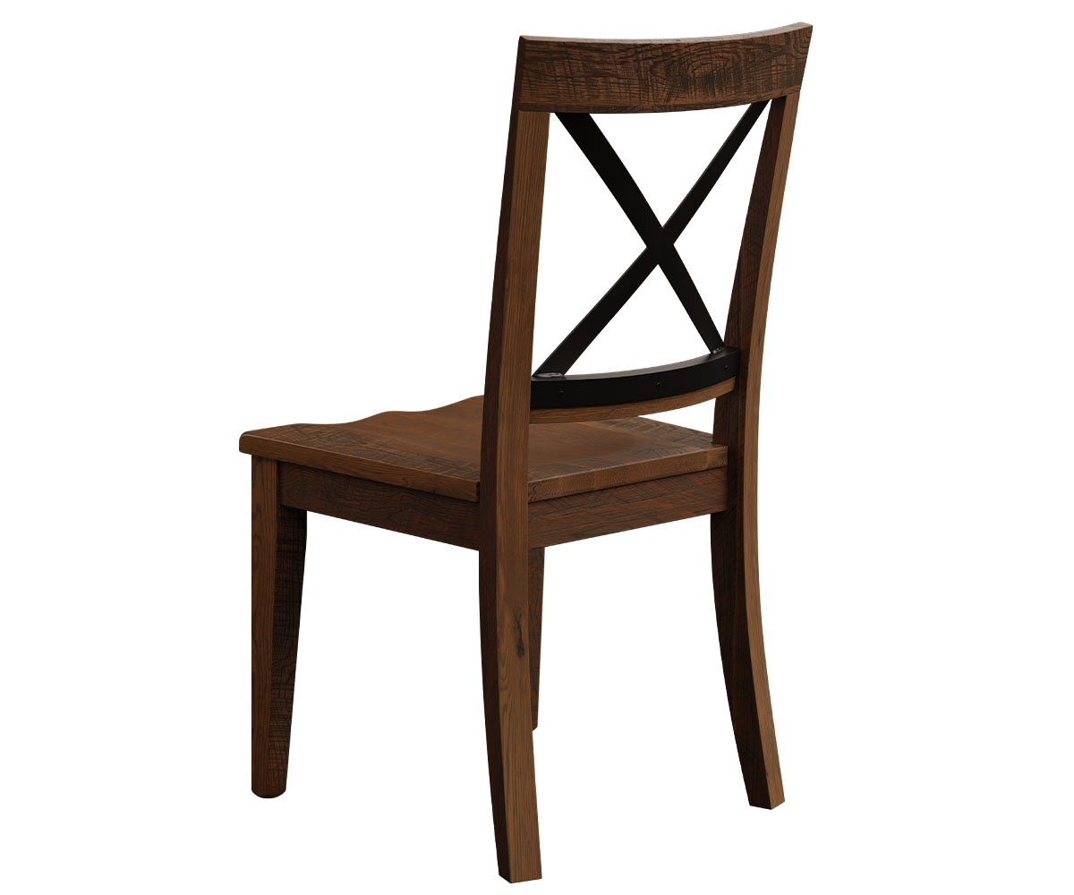 Bordon Wellington Side Chair with Metal X