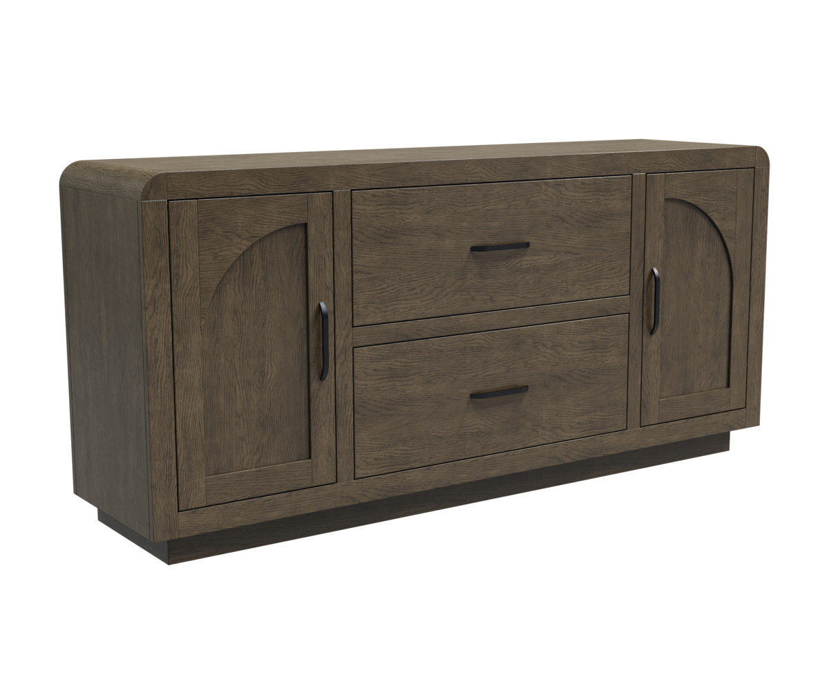 Durham Office Credenza 2 Doors 2 File Drawers