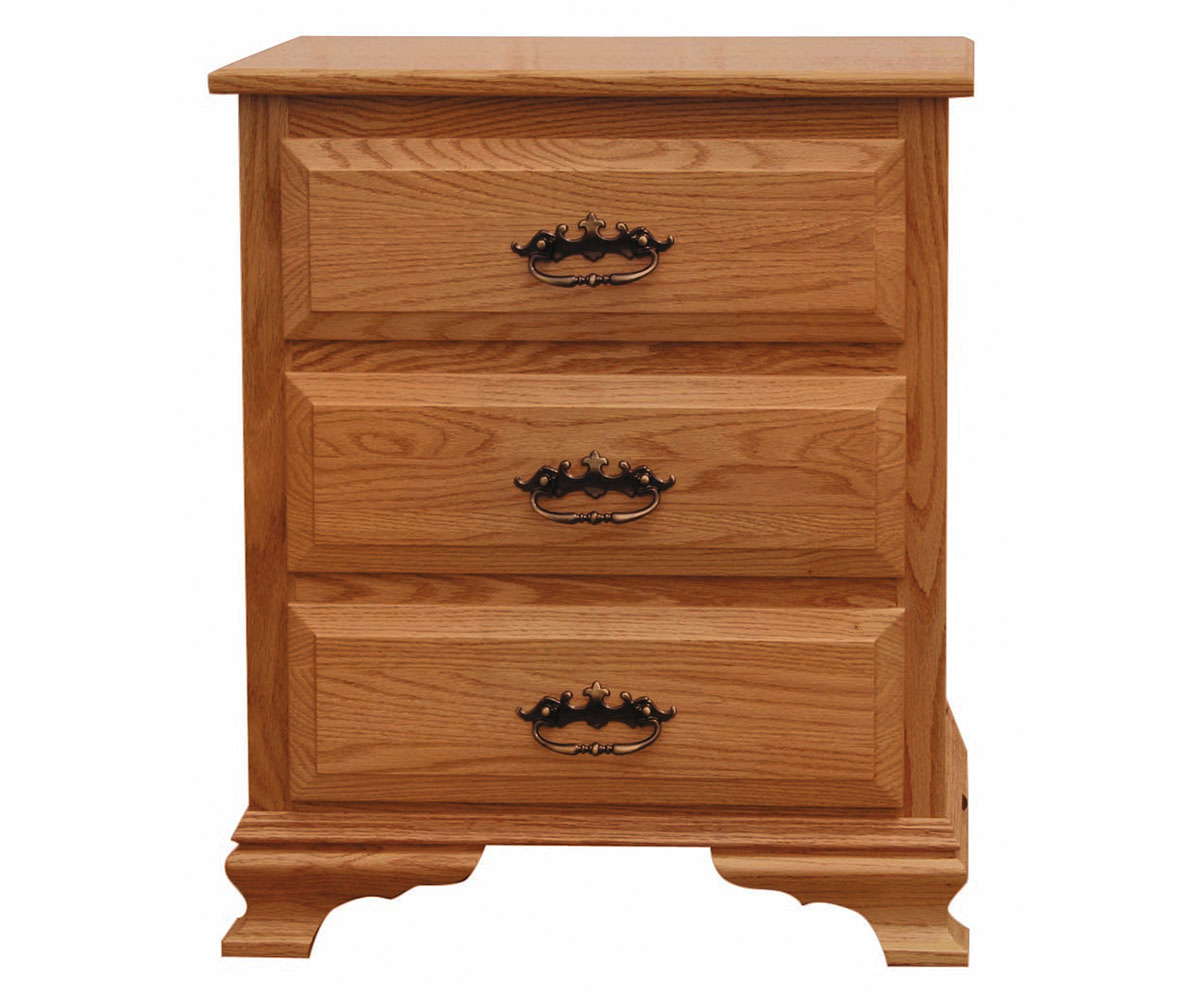 Heritage 3-Drawer Nightstand — 22½W x 18D x 27H