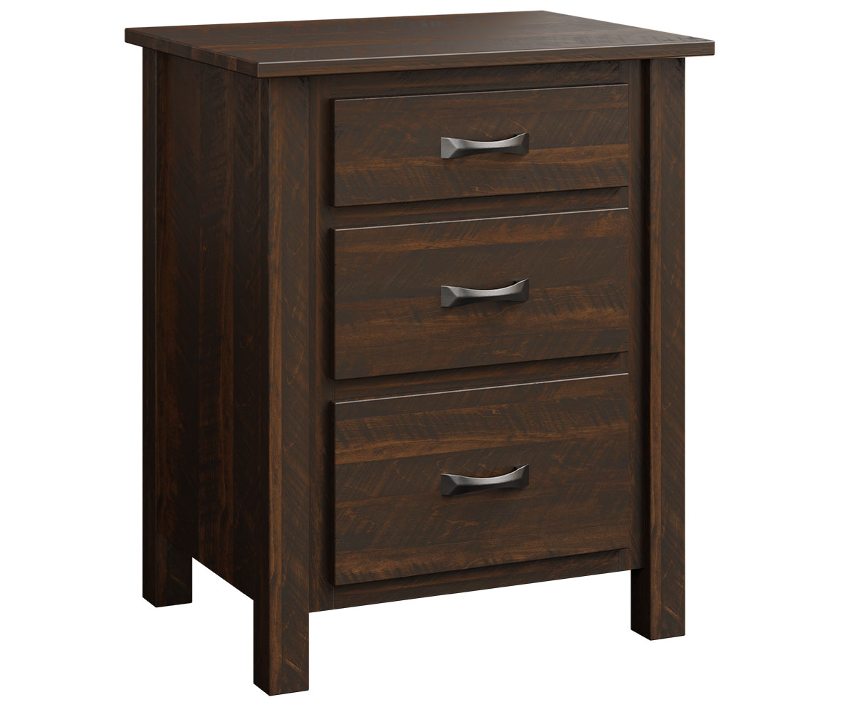 Glen Canyon 3-Drawer Nightstand — 24"W x 18 1/2"D x 30"H