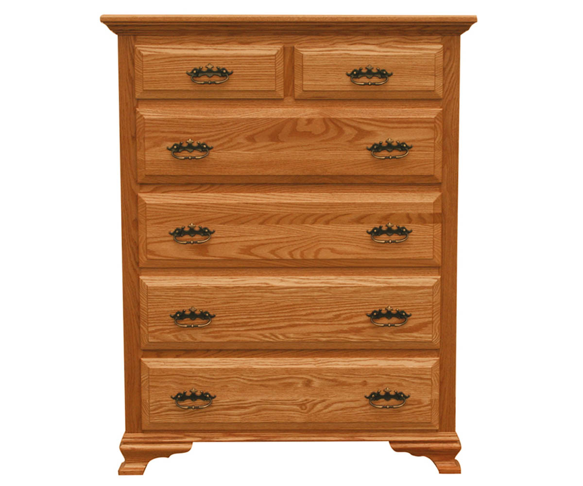 Heritage 6-Drawer Chest of Drawers, 1 piece — 38W x 20¾D x 48½H