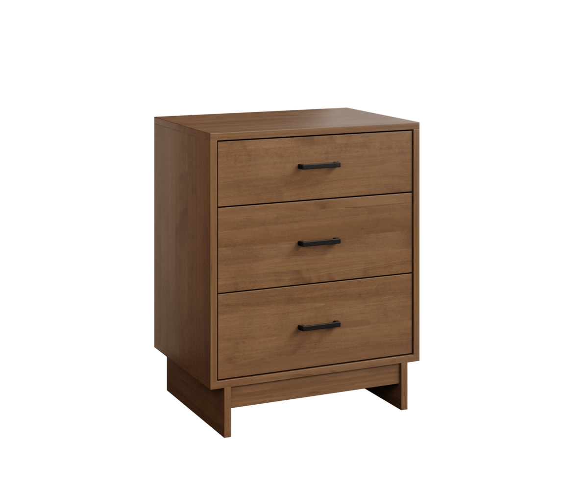 Park Avenue 3-Drawer Nightstand — 24W x 17D x 31H