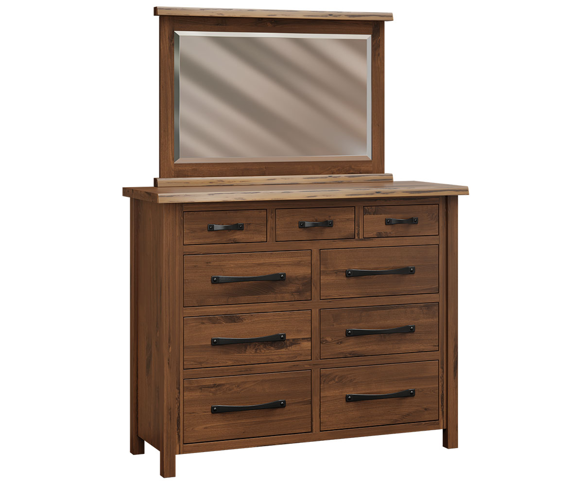 Last Frontier Beveled Mirror for Mule Dresser — 43W x 31H