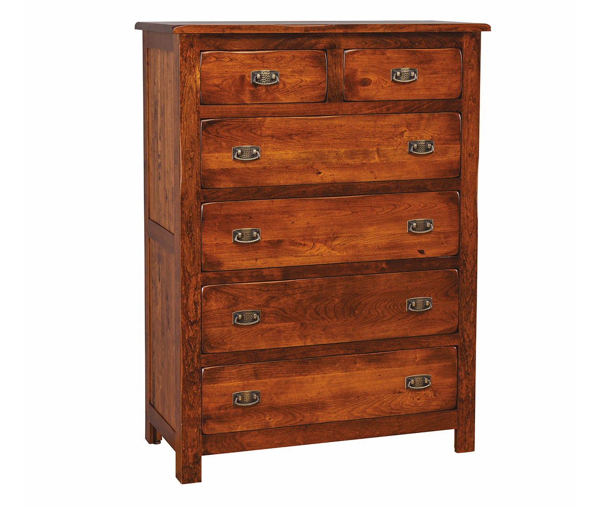 Bristol Mission Handplaned 6-Drawer Chest — 41W x 20D x 55½H