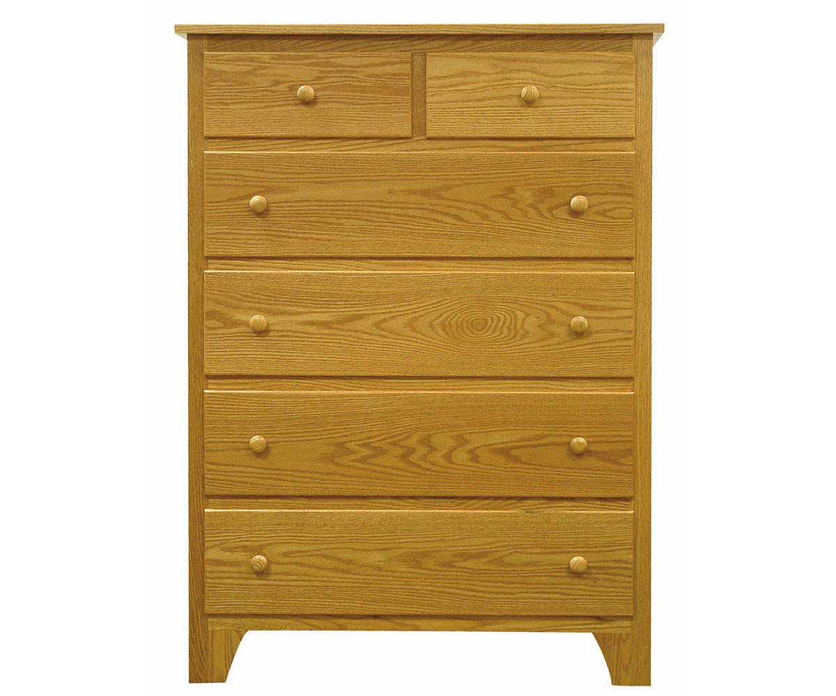 Shaker 6-Drawer Chest of Drawers — 35W x 19¾D x 49H