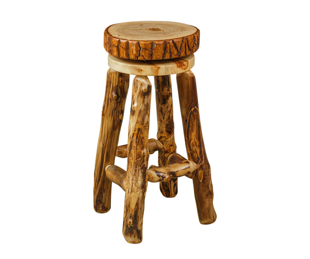 Rustic Bar Stool 30" Bar Stool with Swivel