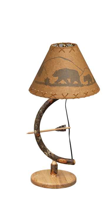 Hickory Bow & Arrow Table Lamp