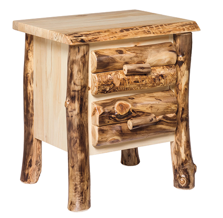 Colorado Aspen Two Drawer Nightstand