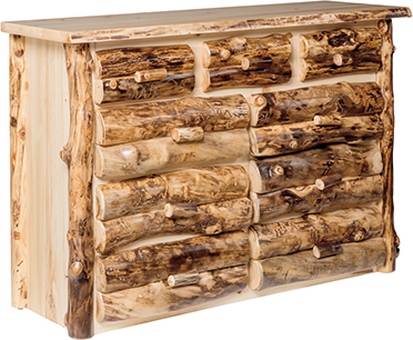 Colorado Aspen Nine Drawer Dresser