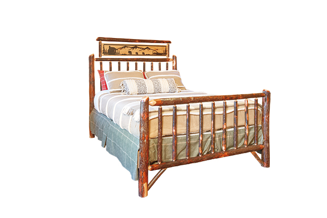 Hickory Metal Art Bed