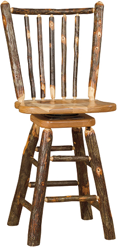 Barstool 30” Swivel Stick Back Side