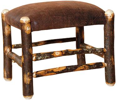 Hickory Ottoman — 20x16