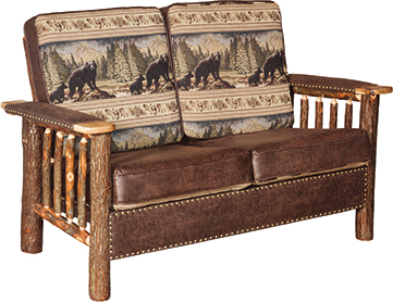 Hickory Loveseat — Style 2