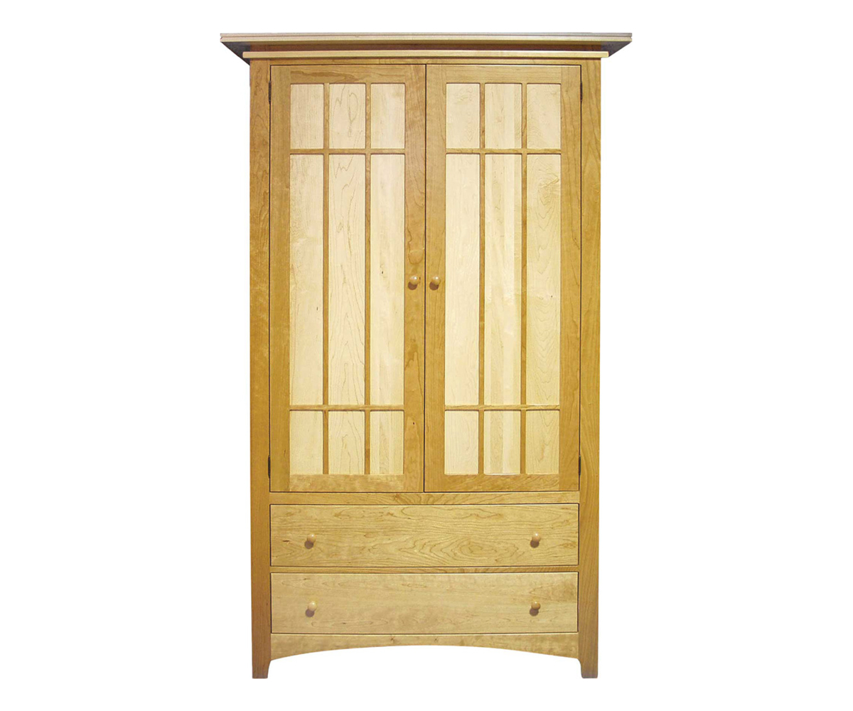 Maple Creek 2 Drawer Armoire — 80 ¼ H x 48 W x 24 D