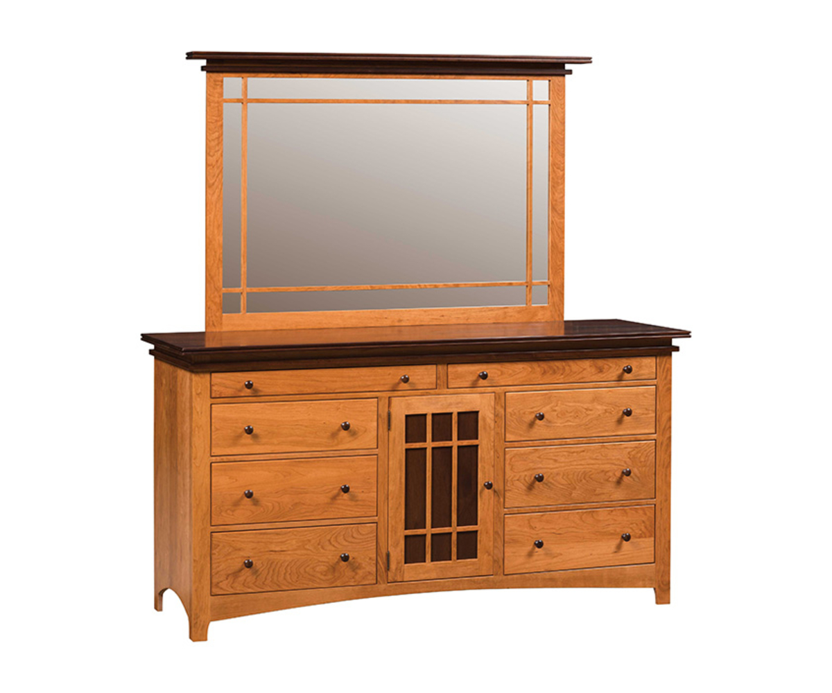 Maple Creek Triple Dresser with Tray — 39 ¼ H x 76 W x 23 D