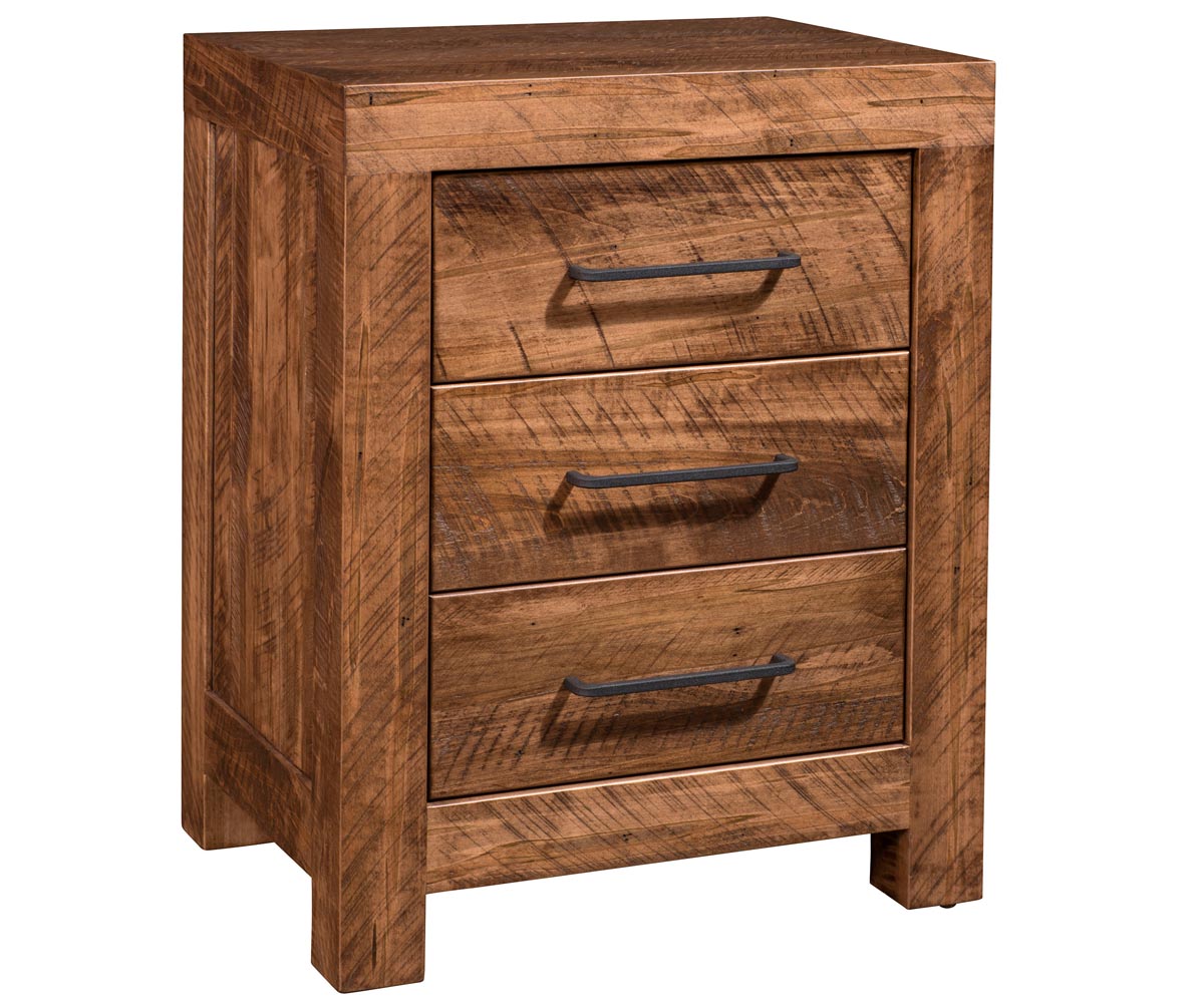 Norwalk 3 Drawer Nightstand — 32 1/8 H x 26 W x 17 ¾ D