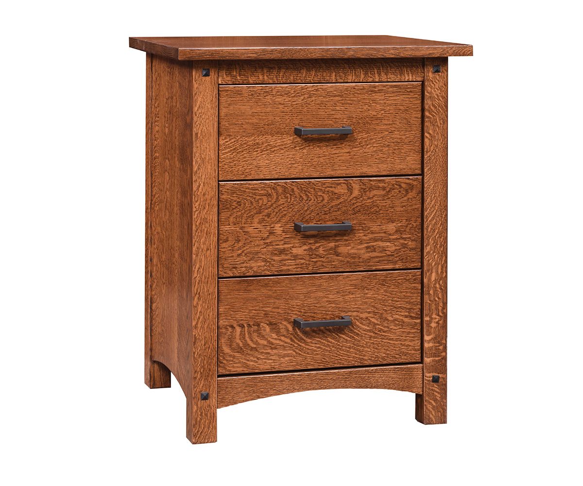 Emory Grand 3 Drawer Nightstand — 31 H x 24 W x 19 ½ D